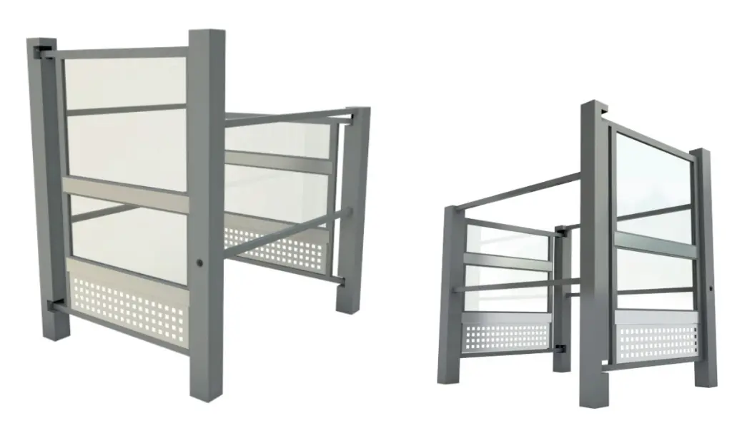 Puerta Unidireccional Mecánica - Doble Aspa Frontal Elevada T-90 002.webp