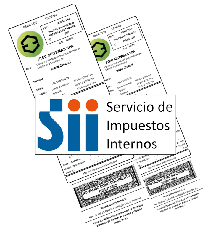 CentralGym: Boleta Electrónica (Integración SII Sólo en Chile)